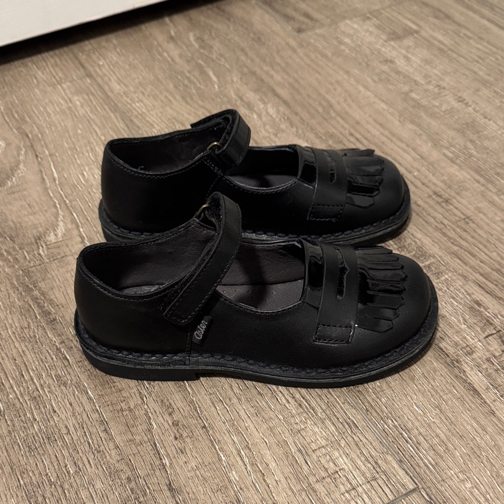 New Elegant Black Kids Dress Shoes